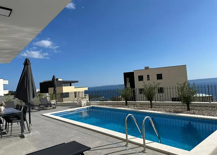 Di Sole - Heated Pool & Panoramic Sea View Makarska